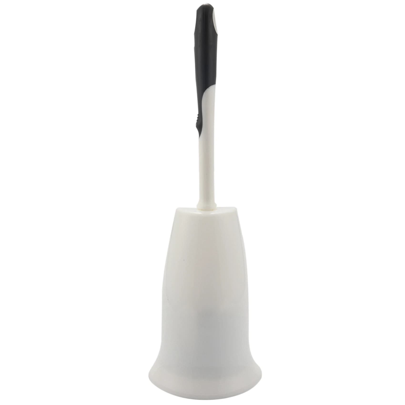 A19F-2X Scopino e supporto per WC, set di spazzole per la pulizia della tazza del WC, spazzola per labbra sotto il bordo e contenitore per il bagno