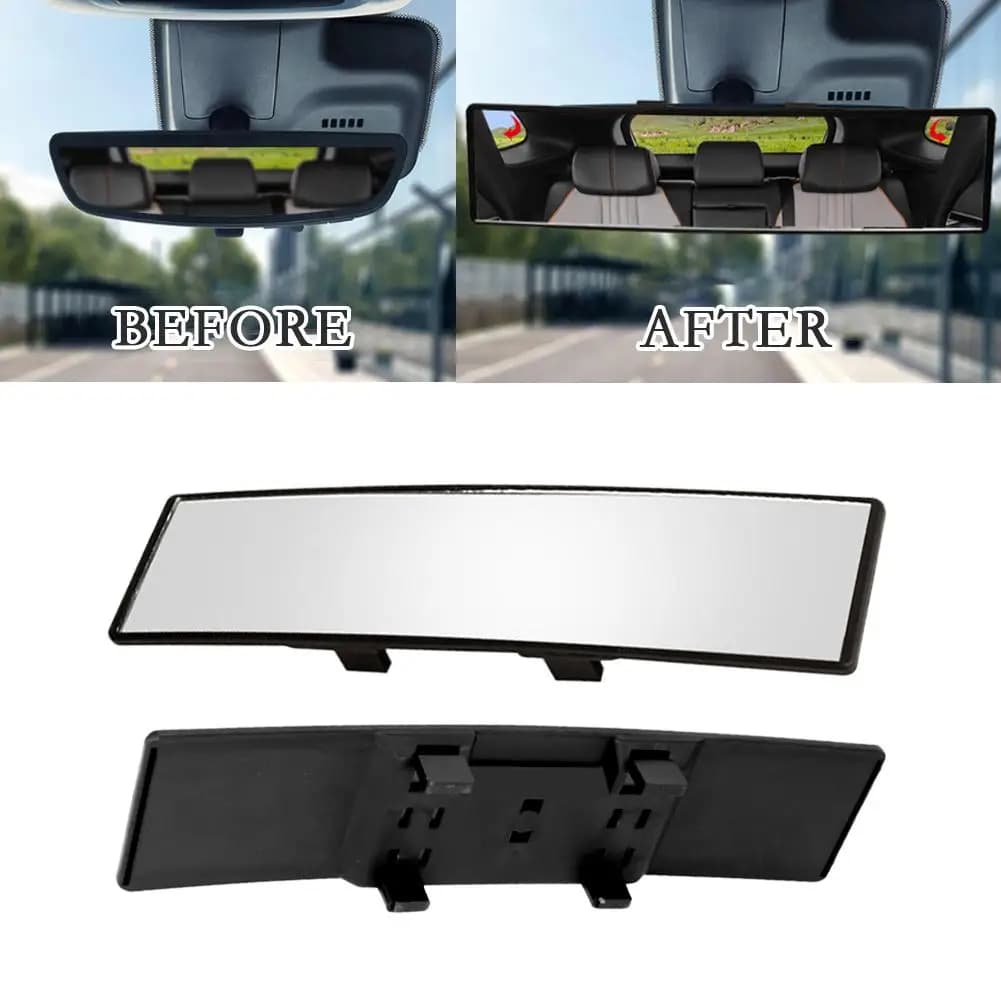 Wide Angle Convex Car Rear View Mirror, Anti Glare Panoramic Interior Auxiliary Mirror, Large Vision Baby Safety Monitor