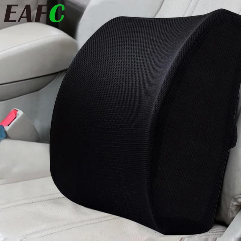 EAFC 1Pc Soft Memory Foam seggiolino auto cuscini invernali supporto lombare massaggiatore per la schiena cuscino per la vita per sedie Home Office alleviare il dolore