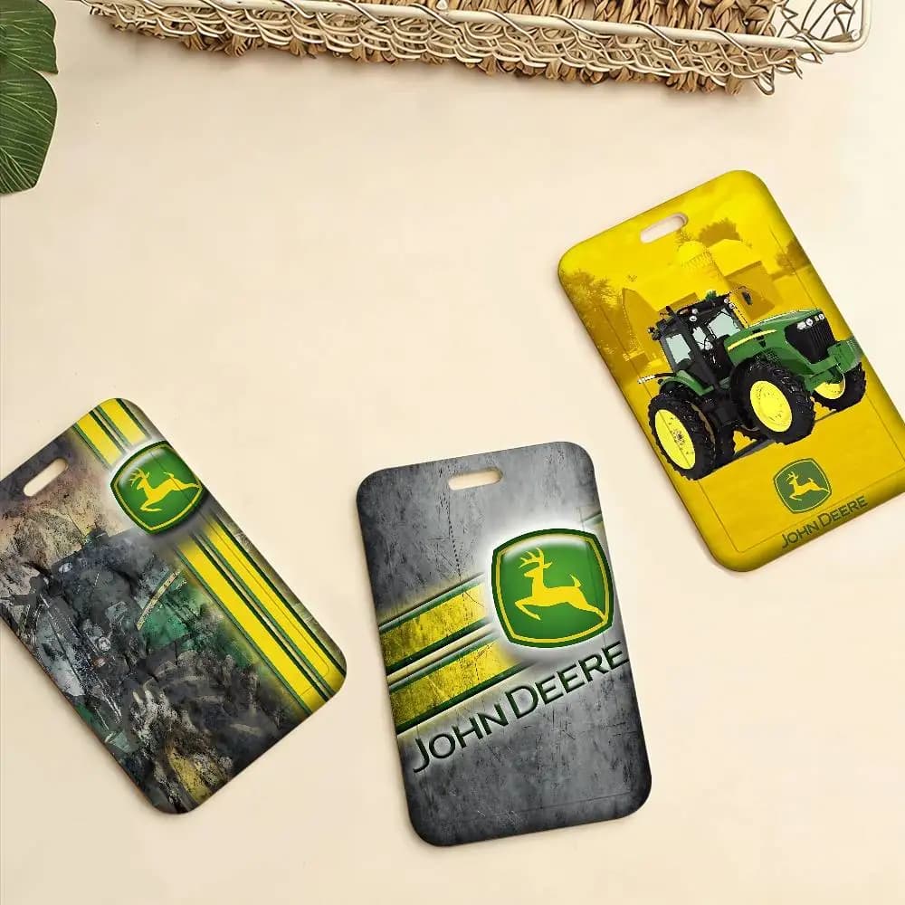 Porta Badge Agricolo J-John D-Deere, Porta Tessere Studenti con Cordino da Collo, Ideale come Regalo