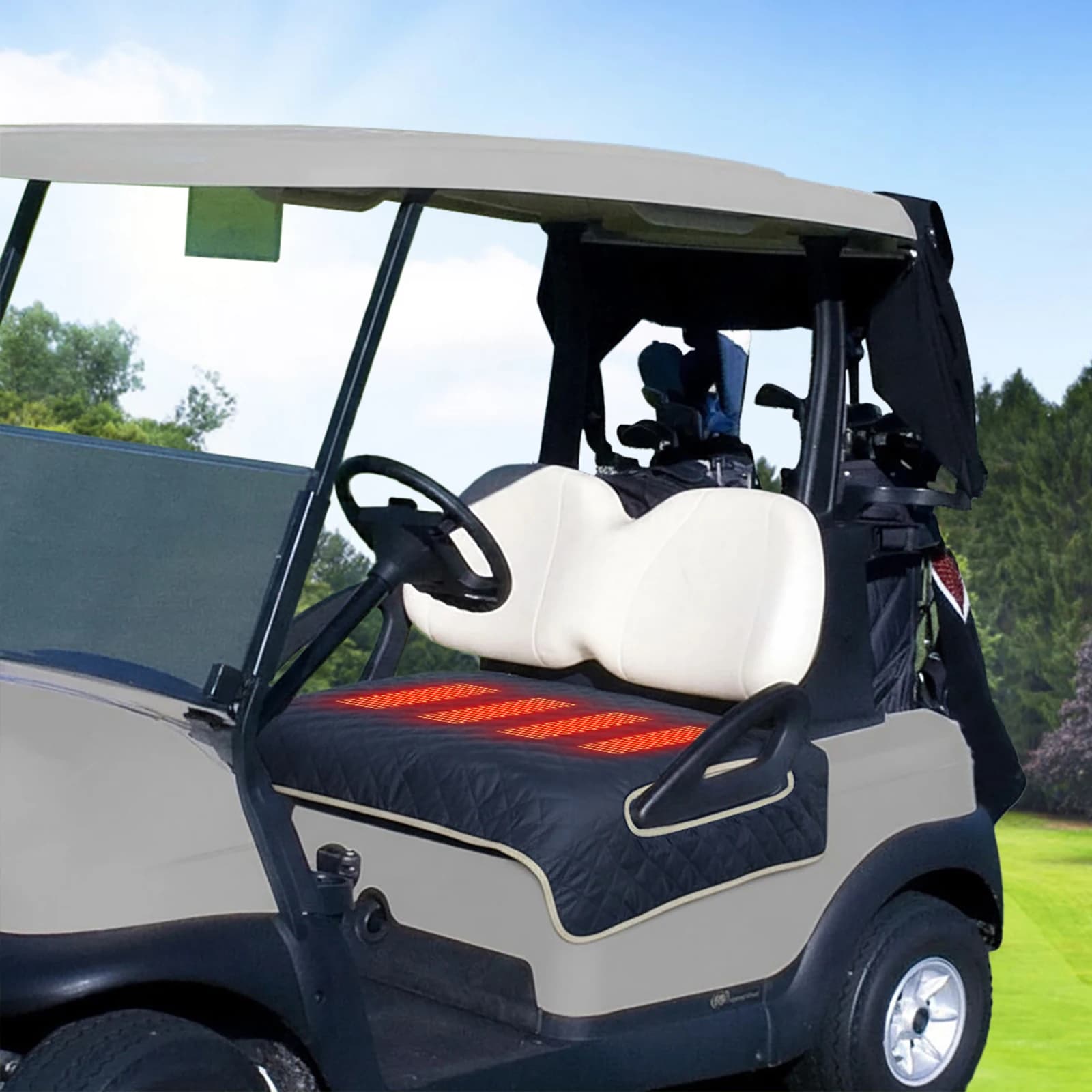 Golf Cart Seat Towel Blanket Comfortable Heated Seat Cushion Golf Cart Seat Blanket Golf Gifts for Men Golf Lover