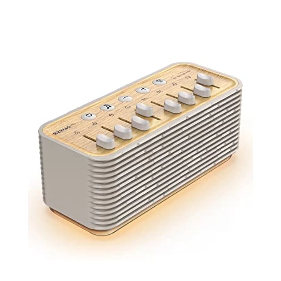 EZVALO Macchina del Suono per il Sonno con Suono Rilassante, 255+ Opzioni di Mixer, Altoparlante Portatile, Luce Notturna, Timer per il Sonno, Terapia del Suono Rilassante