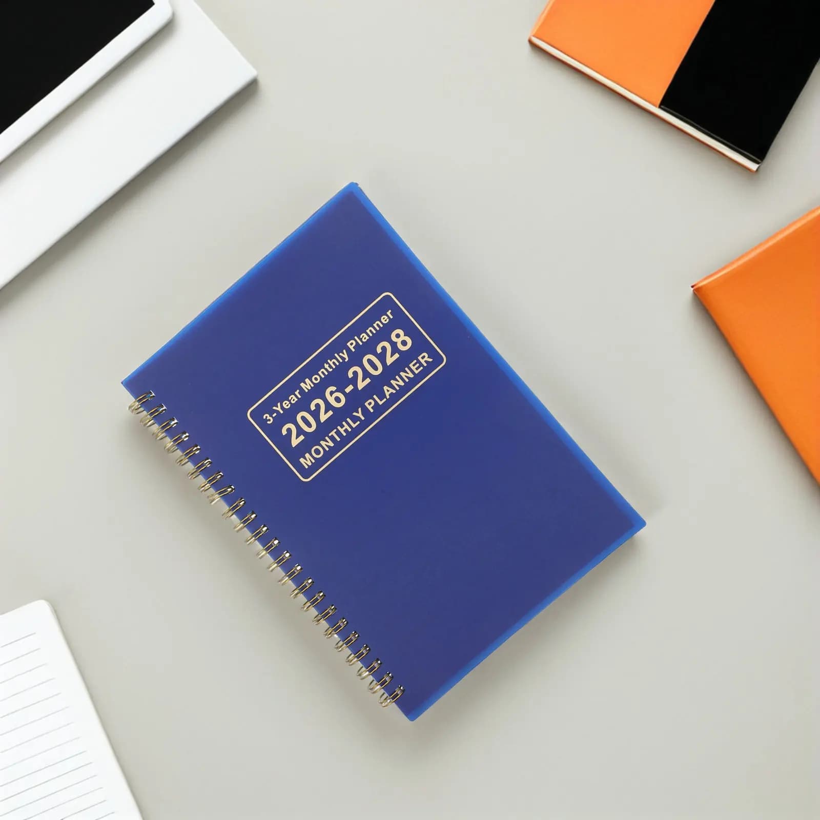 Agenda Mensile 2026 2027 2028, Quaderno Planner, Organizzatore di Compiti Quotidiani, Libro per la Definizione degli Obiettivi per Ufficio, Scuola, Lavoro e Studio