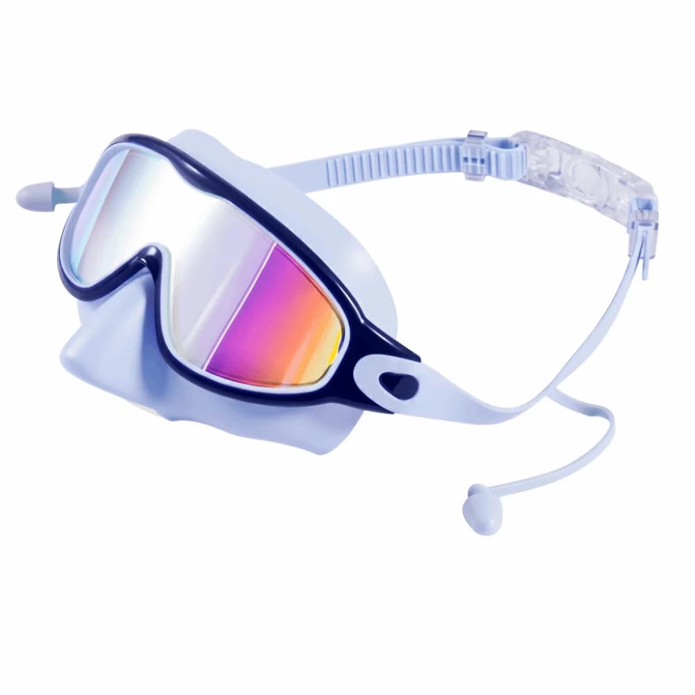 Men Wide View Swim Goggles UV Protection Anti-Fog Swim Glasses Silicone Large Frame Diving Goggles Pool Swimming