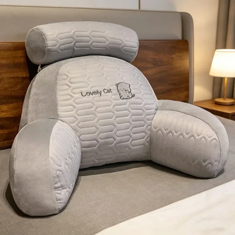 Cuscino Grande in Lattice Confortevole e di Supporto per Testiera Letto, Ideale per Dormitorio, Lettura, Telefono, Gaming e Relax