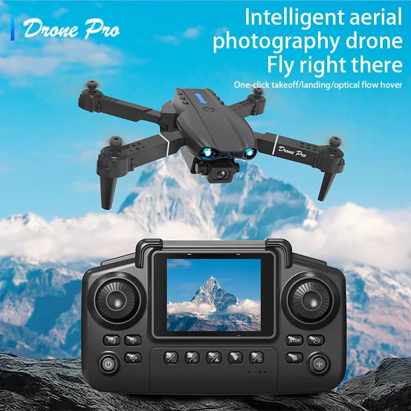 E99 Drone di controllo dello schermo dell'aria Professionale Ampio RC Dron HD 4K Fotocamera Pieghevole Elicottero Aereo Quadcopter Drone Regalo per bambini