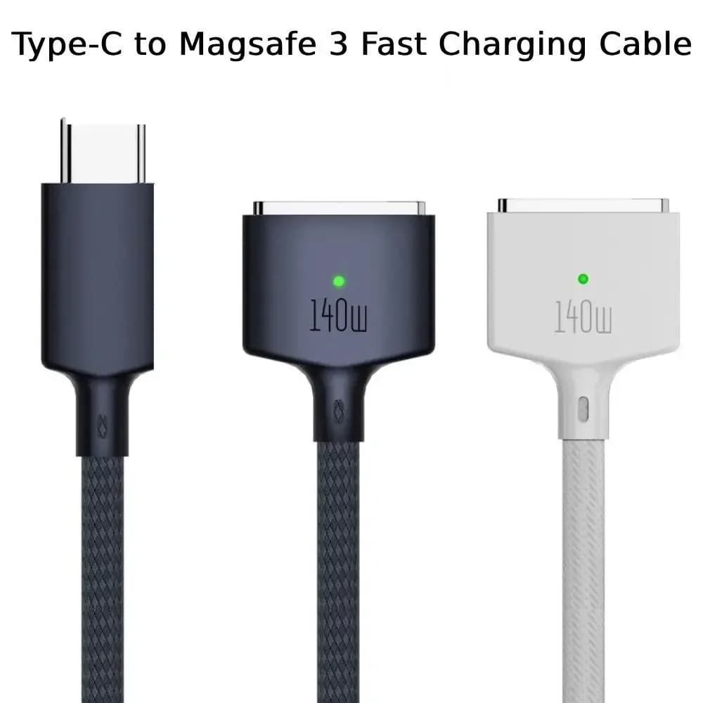 USB Type C Magnetic Charging Cable to Magsafe 1/2/3 Charging Cable for Laptop Converter PD 140W for MacBook Air/Pro A2442 A2485 A2681