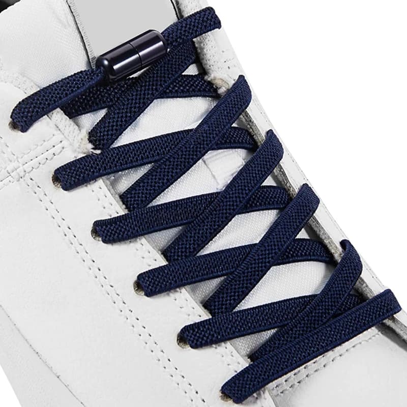 1 paio di lacci senza cravatta per scarpe da ginnastica lacci elastici per scarpe piatte chiusura in metallo senza lacci lacci senza lacci per scarpe bambini adulti