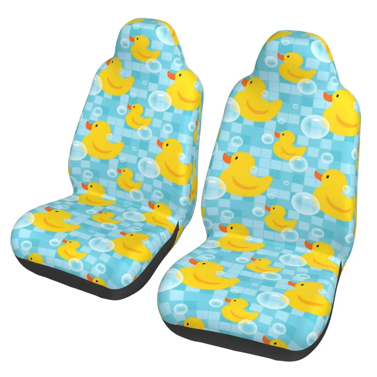 Universal car seat cover with cute anatra-shaped cartoon, interior accessories for SUV, polyester seat cushion, car accessories