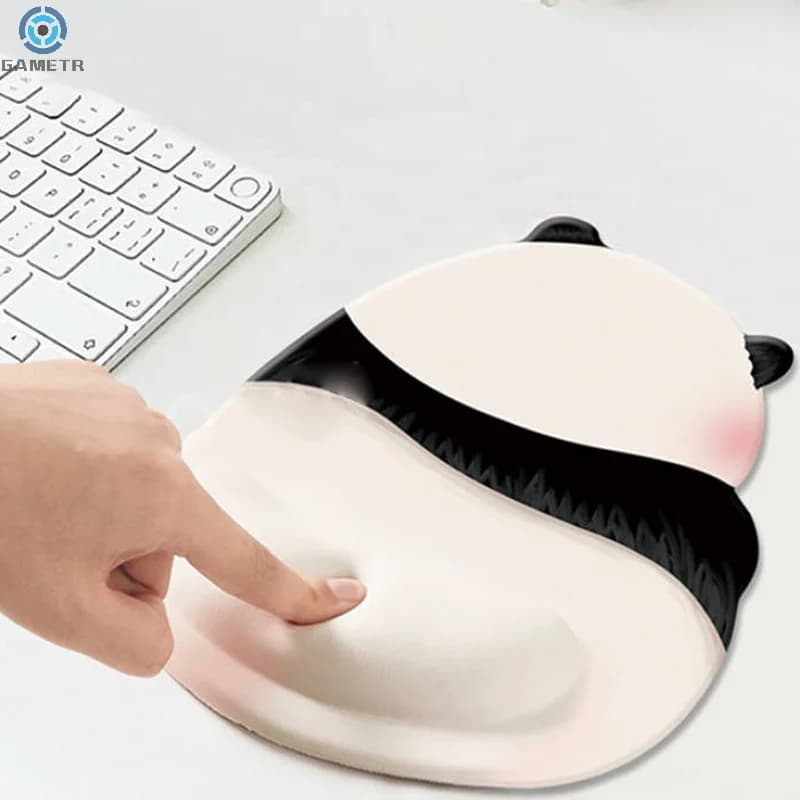 Tappetino per Mouse Kawaii Pink Panda tappetino per Mouse da polso in Silicone tappetino per Mouse di fascia alta per ufficio per Computer antiscivolo carino per ragazze