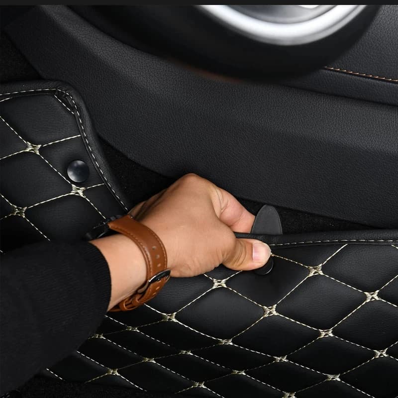 Car Accessories interior floor mats for Fiat Freemont 5 Seat 2011-2019 Auto leather carpet pads full set vehicle foot mat rugs