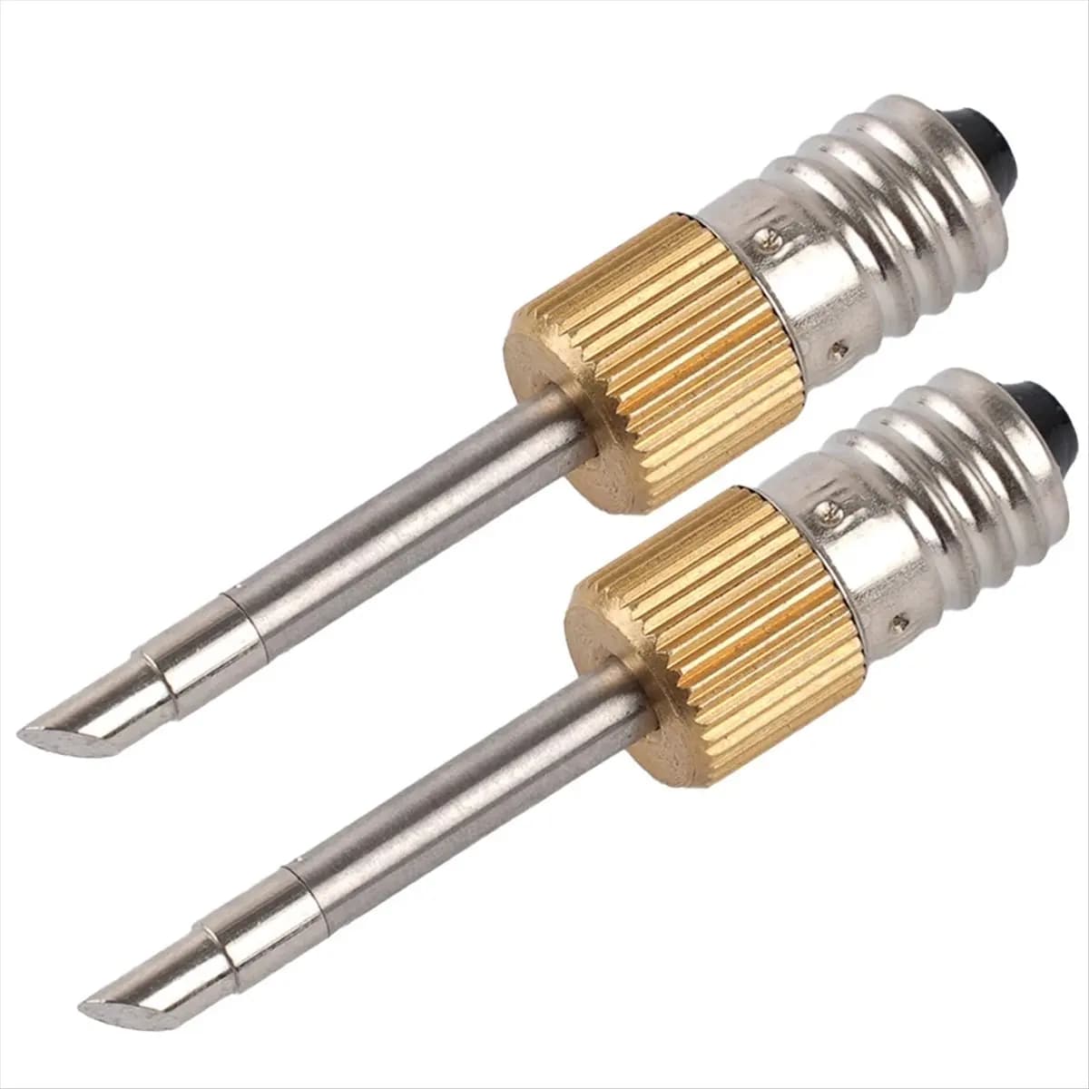 (AA49) 2 punte per saldatore con spugna, interfaccia E10, punte per saldatura USB, set di strumenti per saldatura tipo B