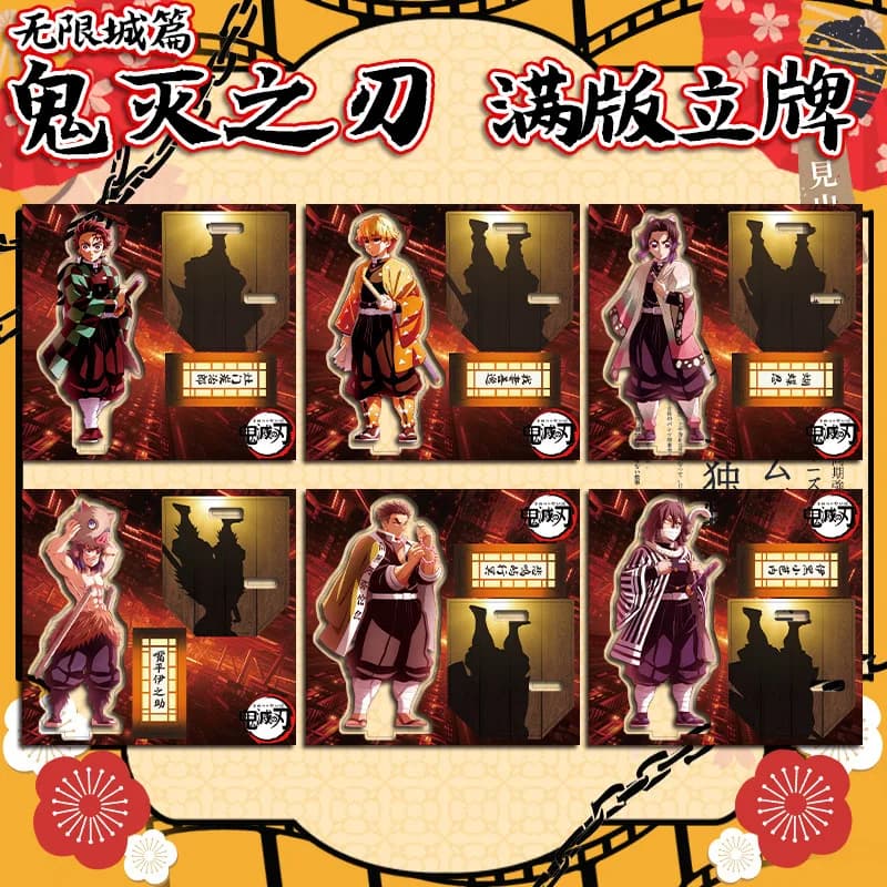 Statuette in Acrilico di Demon Slayer, Figurine Anime Kimetsu no Yaiba, Modellini da Collezione, Giocattoli ACG, Ornamenti Decorativi, Regali