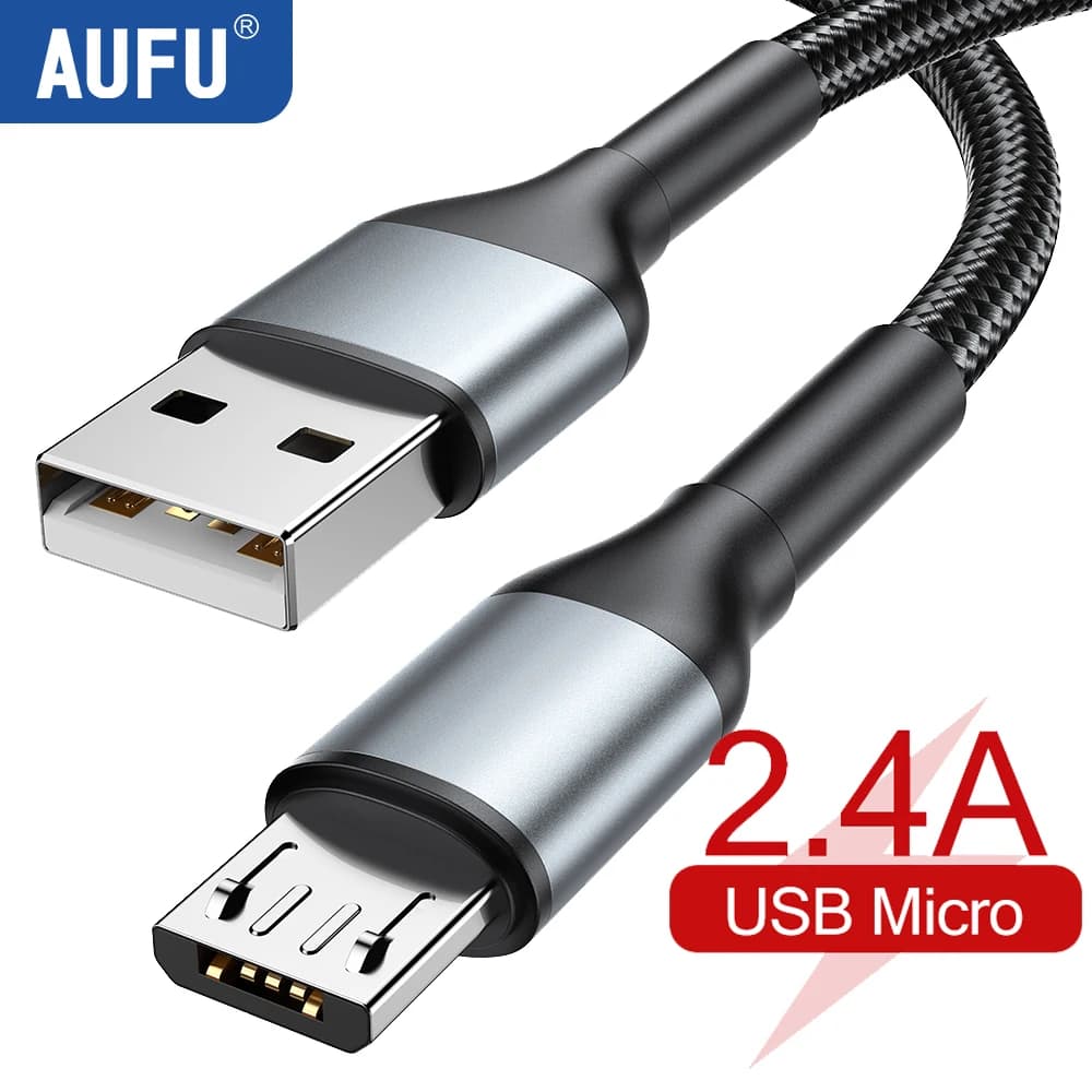 Cavo Micro USB AUFU Cavo dati di ricarica rapida per Xiaomi Redmi Note Cavo di ricarica per telefono cellulare Android Cavo Micro USB