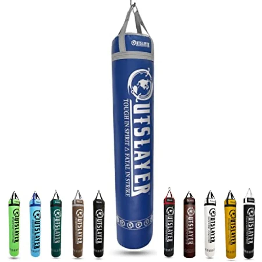 Boxing bag Muay Thai 6ft 150lbs Empty Made in USA Training equipment Durable and Color Dark Grey