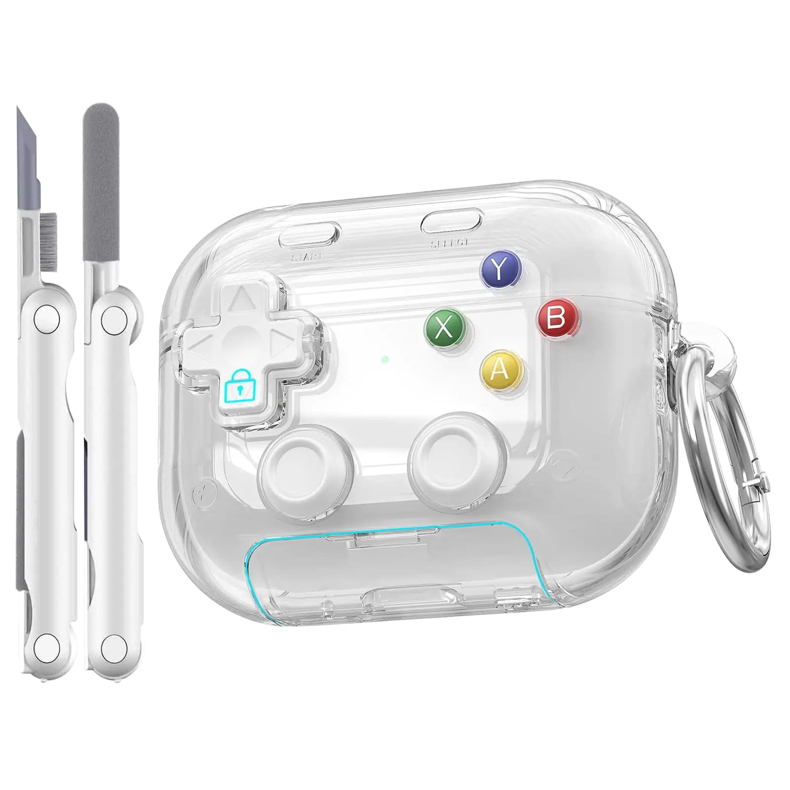 Nuova custodia 2026 per AirPod Pro 3a generazione (2025) a forma di controller di gioco 3D, in TPU antigraffio, per auricolari Air Pods Pro 3