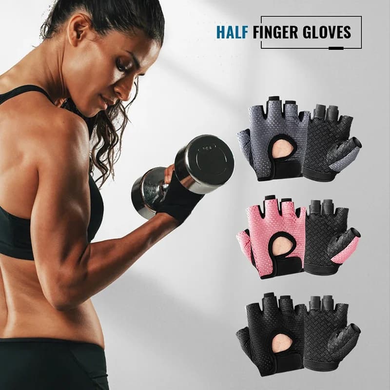 Men's and Women's Outdoor Cycling Gloves Summer Cycling Gloves Non-slip and Shock Absorbent