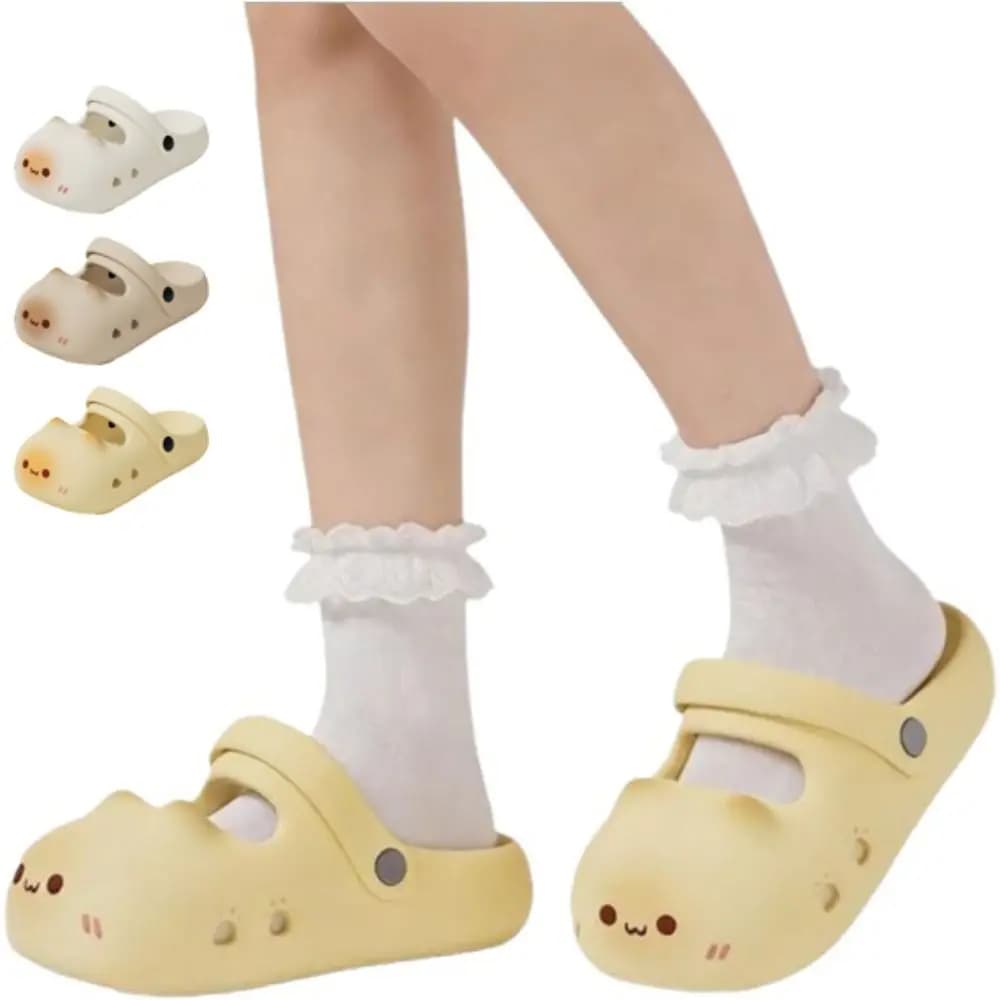 Adorable Waterproof Cat Slippers Bottom Cat Paw Anti Slip Cat Paw Slippers Closed Toe Soft Bottom Small Cat Mules Home