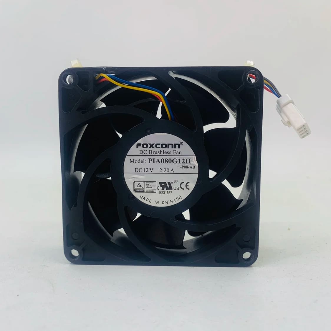 FOXCONN PIA080G12H DC 12V 2.20A 60x60x25mm 4-Wire Cooling Fan