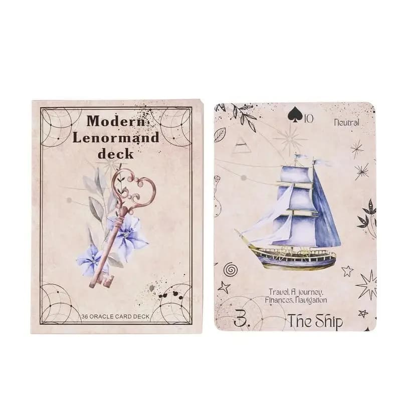 Carte moderne per oracoli Lenormand Strumenti per divinazione Carte per tarocchi per divinazione Mazzi di tarocchi standard per giochi da tavolo Divinazione del destino