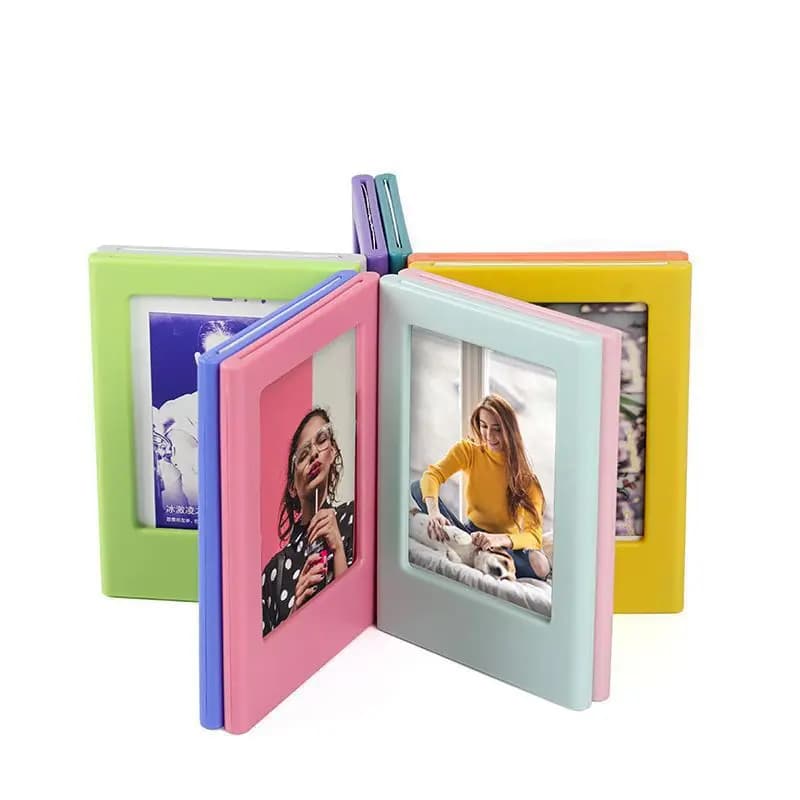Cornici magnetiche da 3 pollici per pellicole Fujifilm Instax Mini, cornici bifacciali per frigorifero, magneti per foto, cornici per opere d'arte