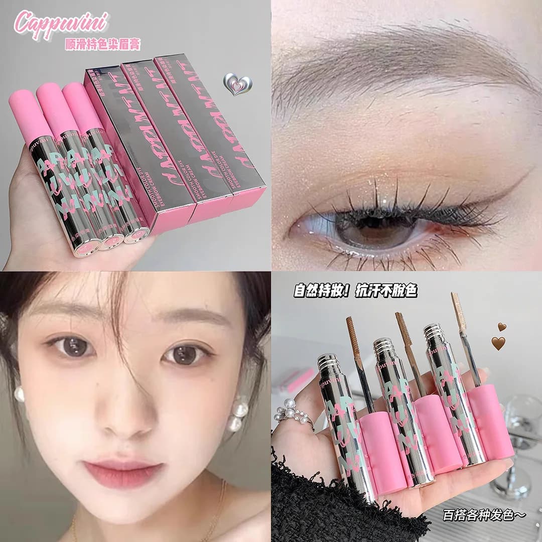 Mascara Sopracciglia Naturale Rosa Effetto Volumizzante Lunga Durata Anti-Sbavature per Studentesse Cosmetico Cinese Economico