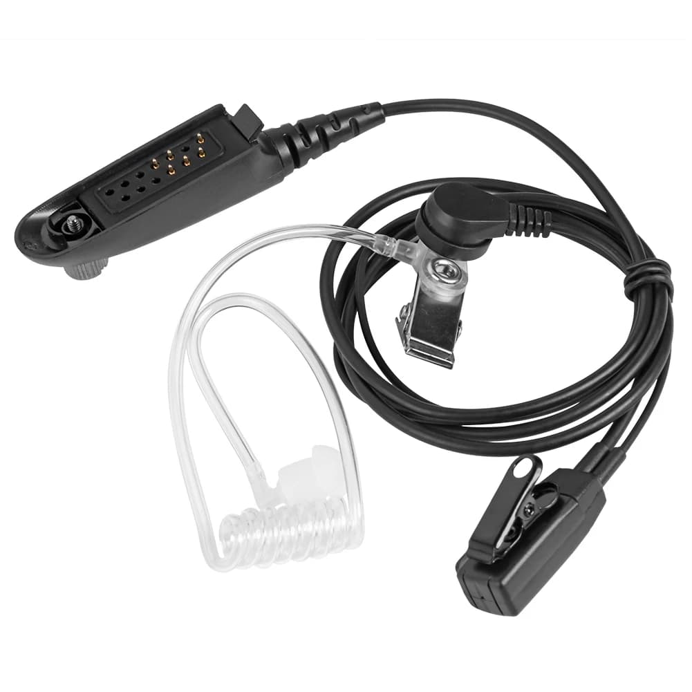 Pratico Auricolare Acustico con Tubo d'Aria, Cuffie Multifunzionali per Walkie Talkie, Accessori per Motorola GP380 GP340 GP328
