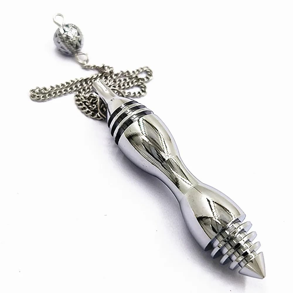 SONGLONG Penduli curativi in metallo per cono di divinazione Pendolo in rame Pendulo de Bronzo ad alta energia Pendulos De Mesa
