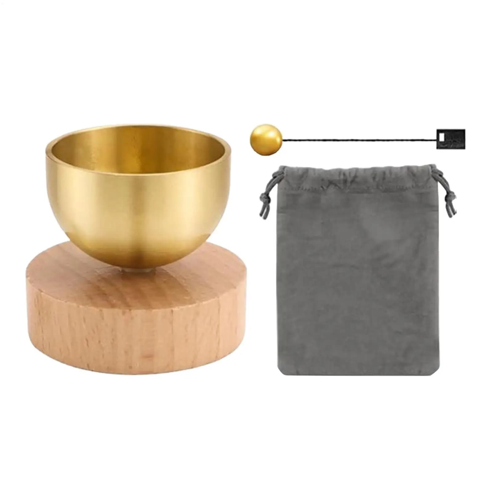 Meditation Zen Singing Bowl Set Handcrafted Clear Tone Sound Healing Bowl Compact with Mallet Singing Bowl Set