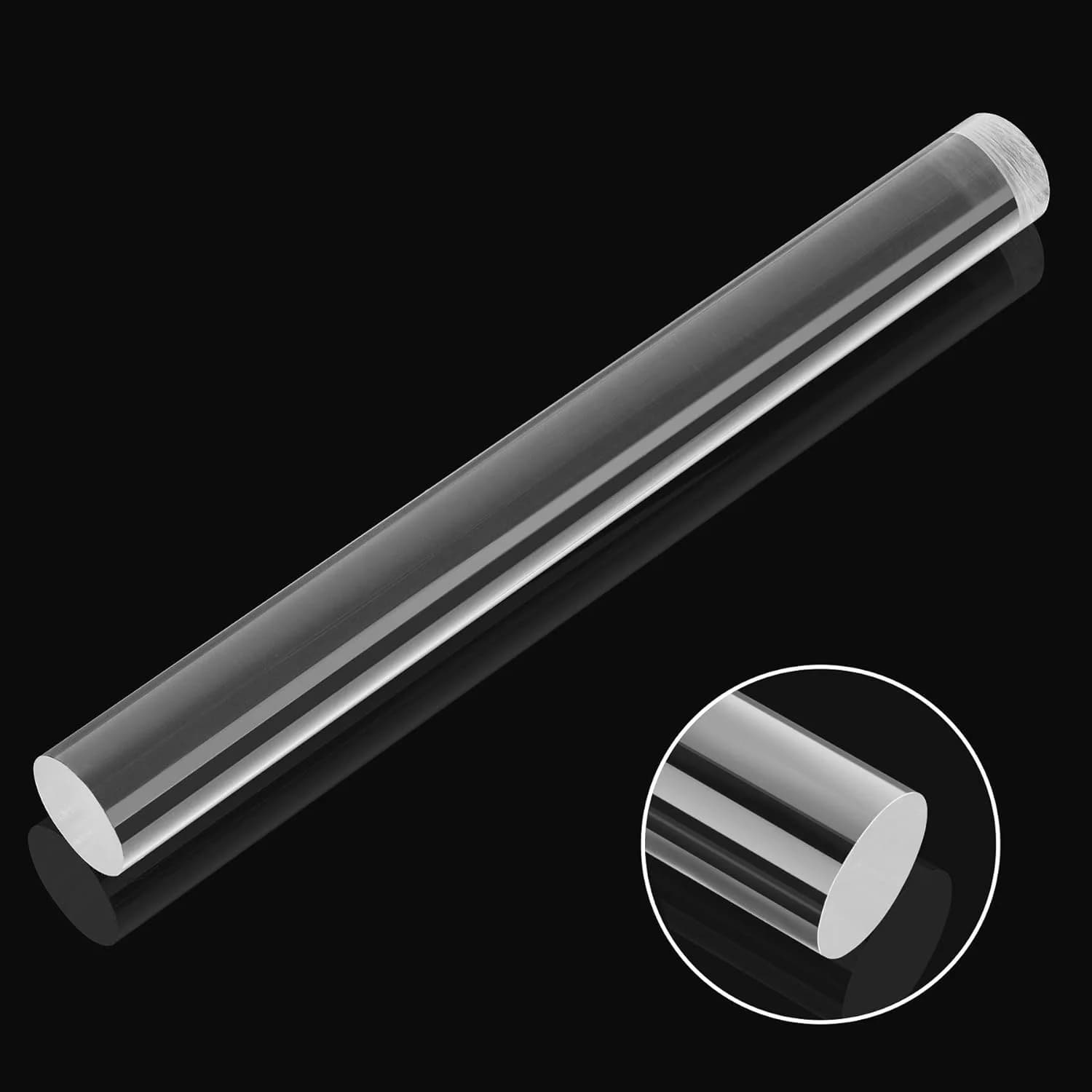 Mattarello acrilico Rod Bar Stick Roller Brayer Argilla polimerica Scolpire Strumenti di ceramica Modellazione fai da te Argilla Estrusore Strumenti artigianali
