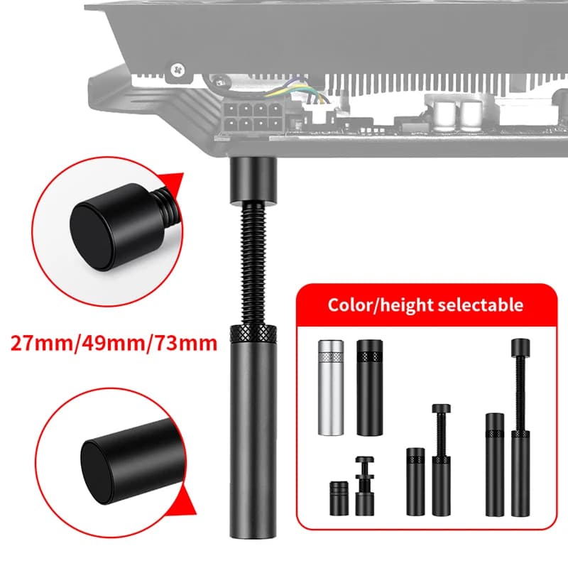 Supporto per scheda grafica Staffa GPU Protezione magnetica Supporto per scheda video Supporto per scheda grafica Accessori per desktop per computer