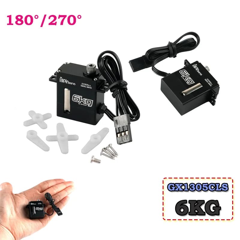 GXServo 6KG GX1305CLS Digital Servo Coreless Motor 180/270 Degree Angle Controllable Metal Gear Micro Servo DIY For Car/Robot