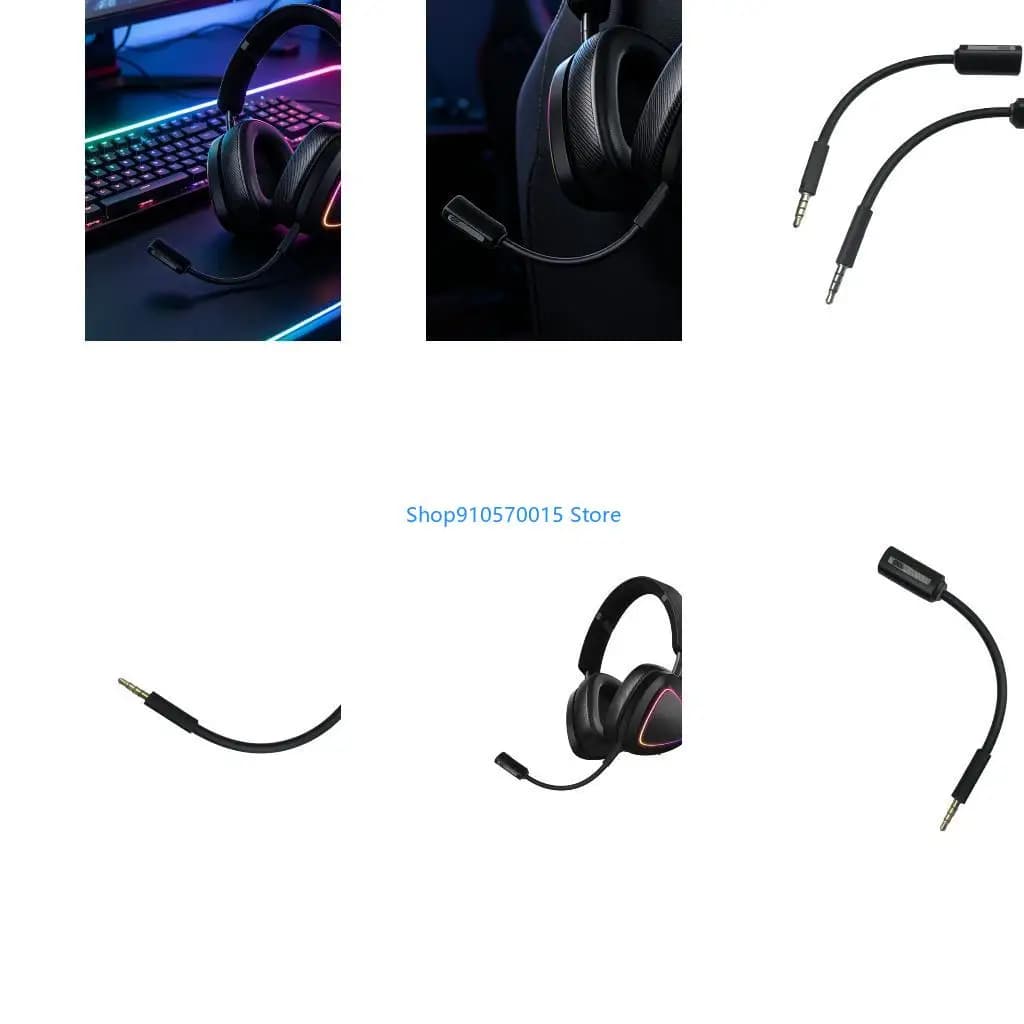 B95C Gaming Headsets Microphones With Gold Plated Connectors And Adjustable Boom