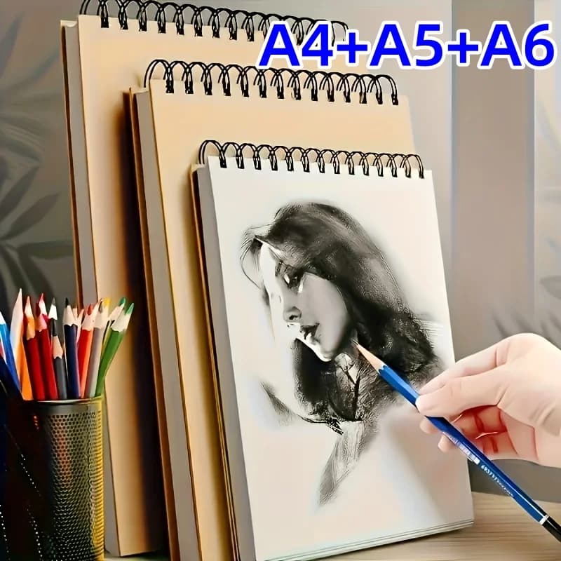 Blank sketchbook A4/A5/A6 thickened blank drawing book 30 sheets per book / portable portable drawing book
