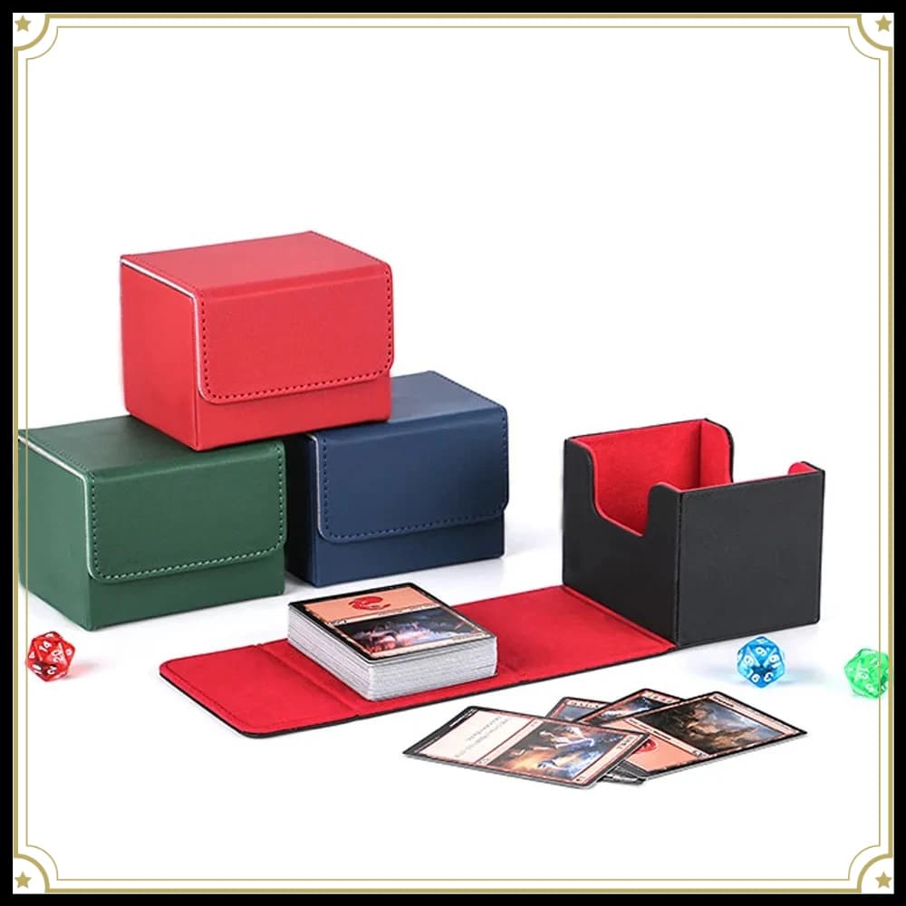 Contenitore porta carte collezionabili da oltre 100 carte, organizer per mazzi di carte, custodia protettiva per carte da gioco