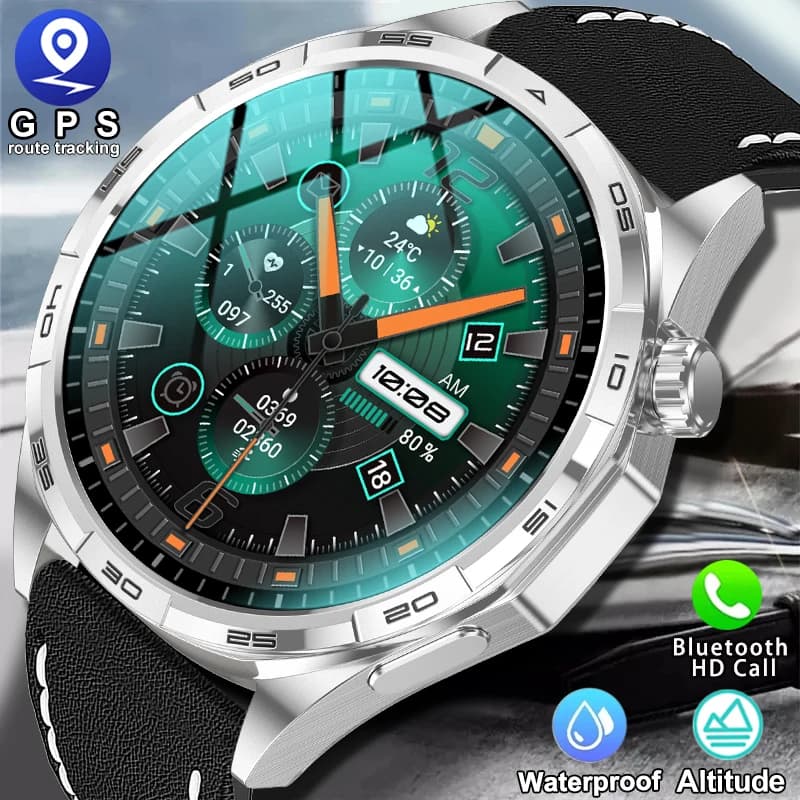 2026New Smart Watch Man Outdoor Sports Altimeter GPS Trajectory Blood Oxygen Health Voice Call Fashion Smartwatch for Man Woman
