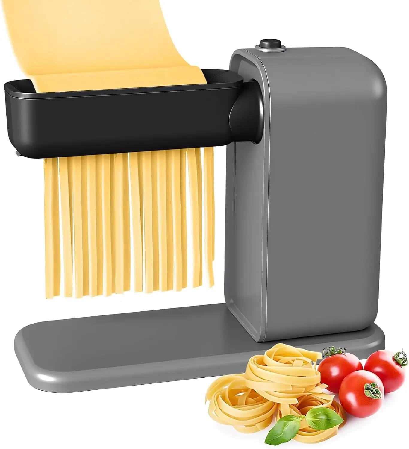 Macchina Elettrica per Fare la Pasta con Funzioni 3-in-1: Rullo, Taglia Spaghetti e Taglia Fettuccine per Uso Domestico