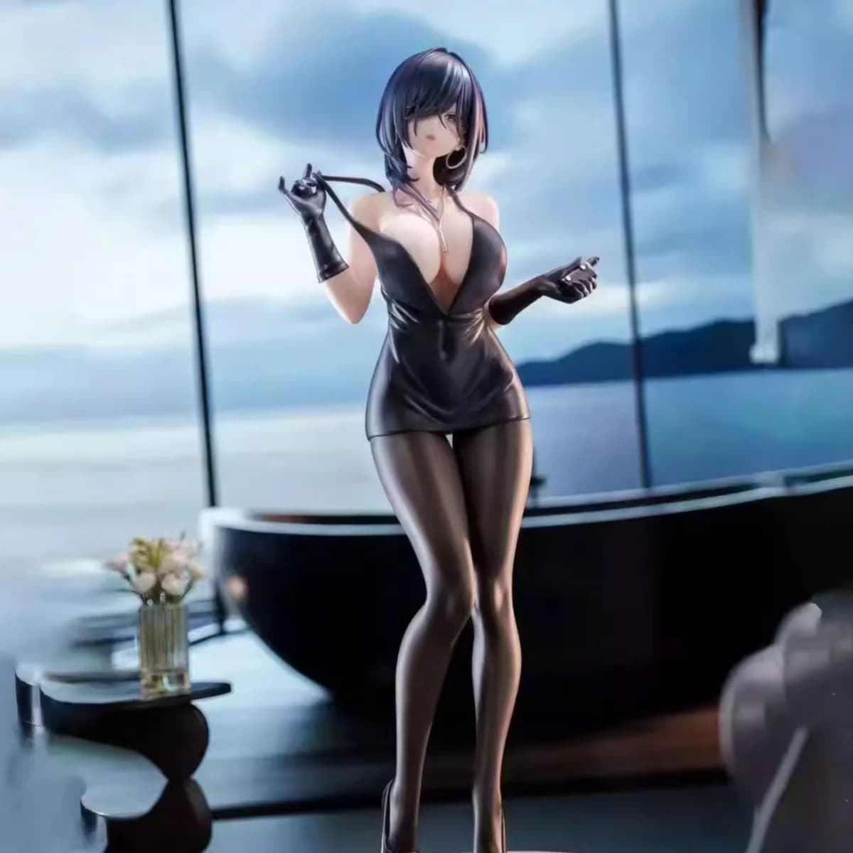 New Hanabee Yokoyama Ishimi Black Dress 1/6 Gk Pvc Scale Desktop Ornament Collectible Doll Sexy Anime Model Painting Toys Gifts