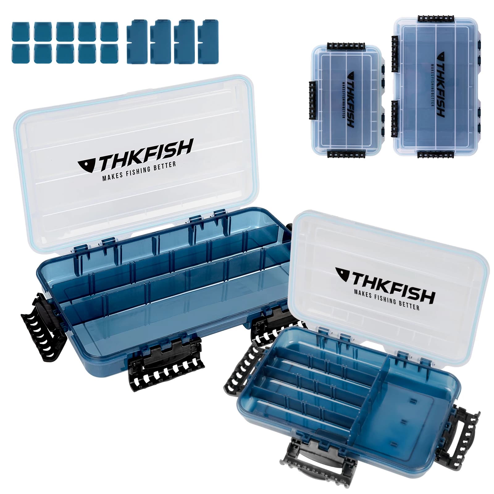 1pc Fishing Tackle Box 3600 3700 Waterproof Fishing Lures Hooks Storage Boxes Adjustable Fishings Gear Organizer Container Case