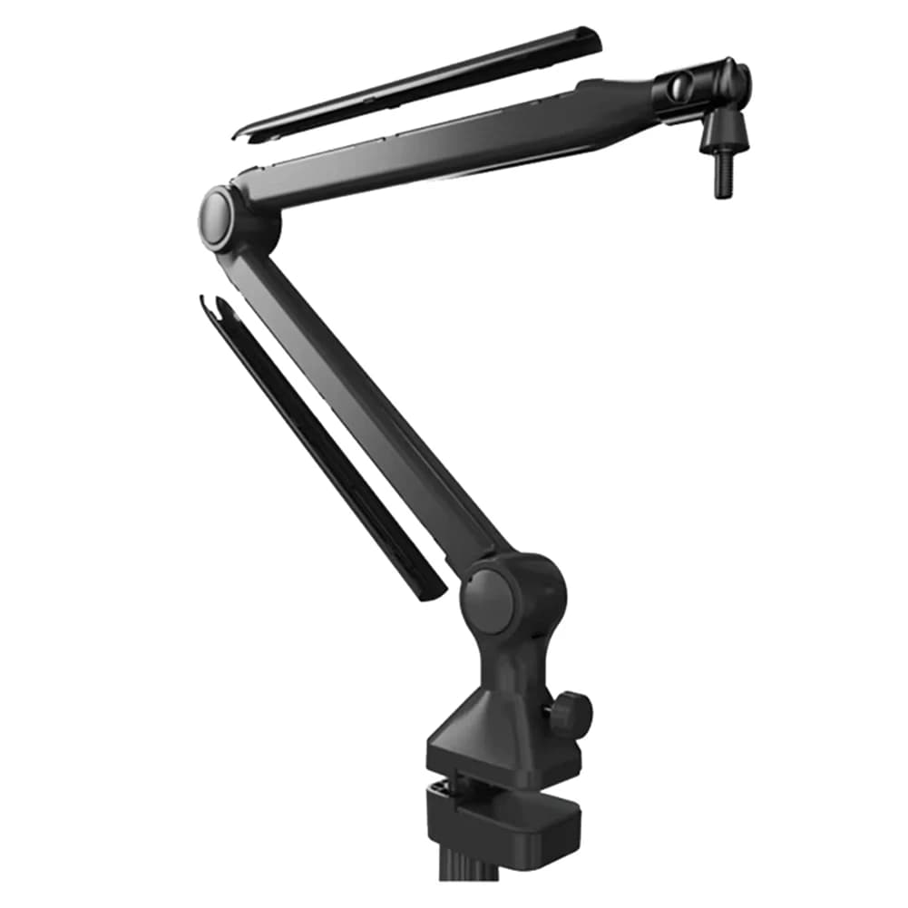 A07I New Desktop Microphone Holder Press Adjustable Mic Cantilever Stand Suspension Boom Scissor Arm for Live Streaming