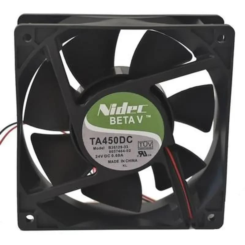 Electric Shovel for Japanese Nidec B35129-33 24V 0.68A 12cm 12038 3-Wire Ball Bearing Cooling Fan