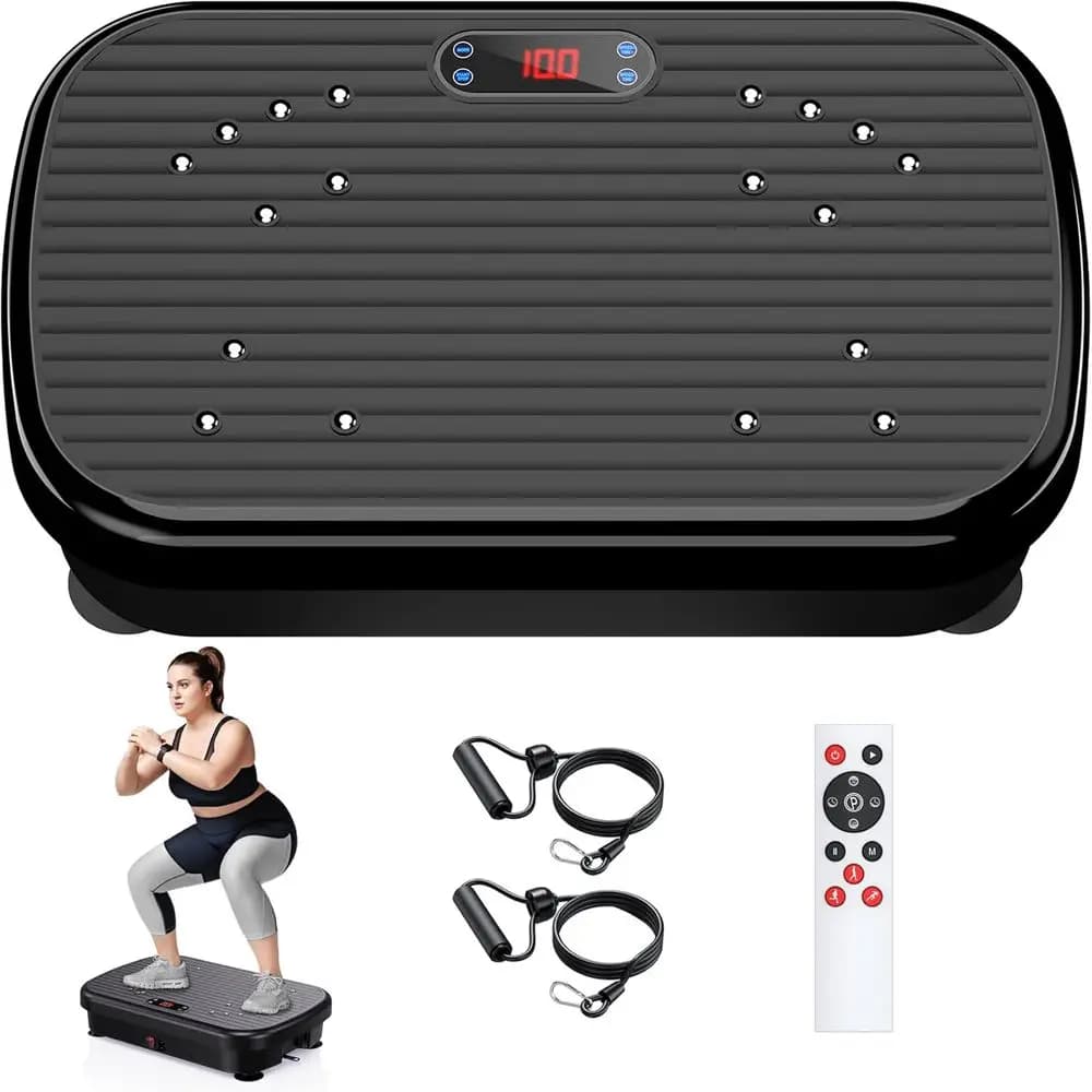 Vibrant Platform for Exercises and Weight Loss, Vibromassage for All Body or Linphatic Drainage, Adjustable 180 Level Vibrant Platform