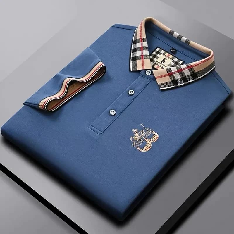 POLO da uomo di marca di lusso a maniche corte estate nuovo design jacquard t-shirt da golf classica alla moda morbida e traspirante