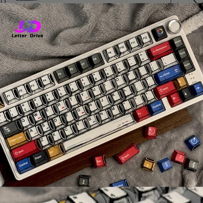 Keycaps 2026 Comic: Tasti Meccanici Personalizzati con Profilo Cherry e Sublimazione Manga per Giochi, Ufficio e Casa