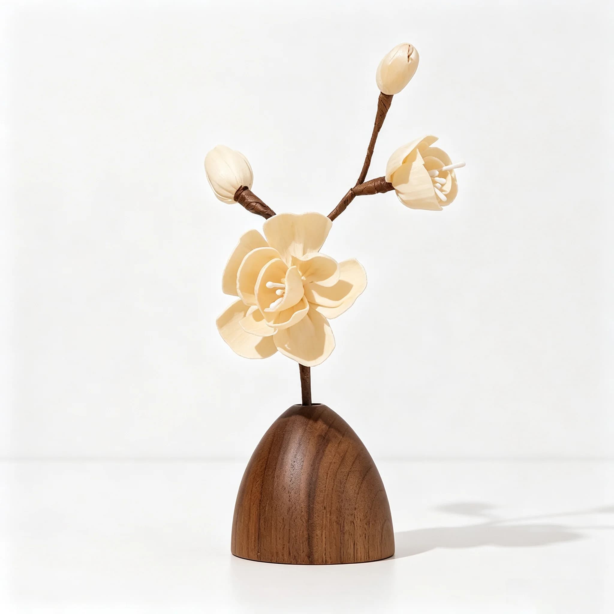 Aromatherapy Diffuser Set Essential Oil Dried Flower Vase Aroma Wood Diffuser Bedroom Desktop Air Freshener Decor Ornament
