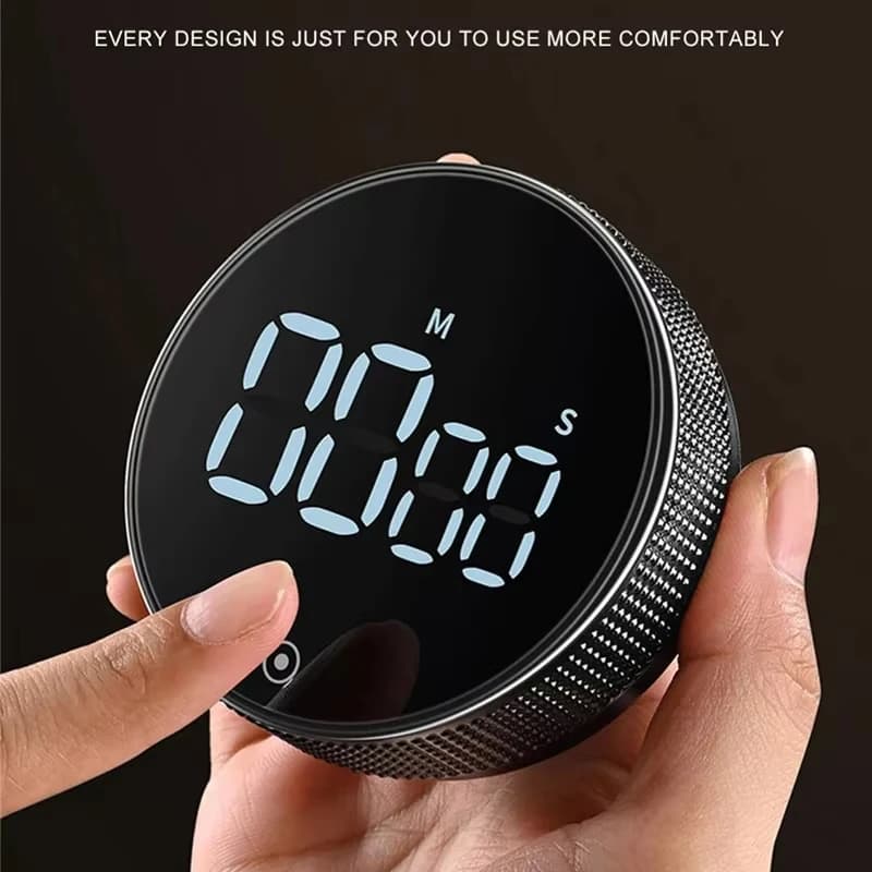 DINRGO magnetic kitchen timer digital timer countdown manual rotating timer mechanical kitchen timer stopper for kitchen shower