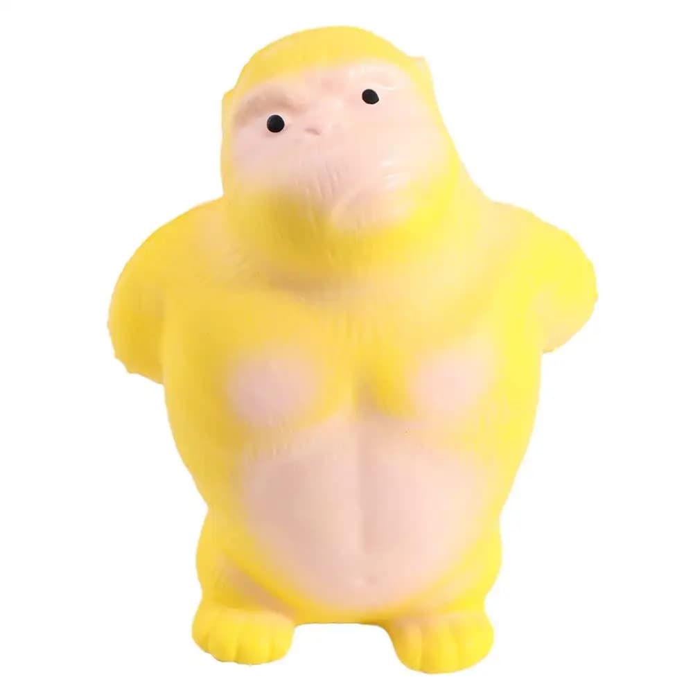 Giocattolo Antistress a Forma di Orango, Gorilla Giallo a Lenta Ripresa, Giocattoli Morbidi in Gomma Divertenti per Bambini