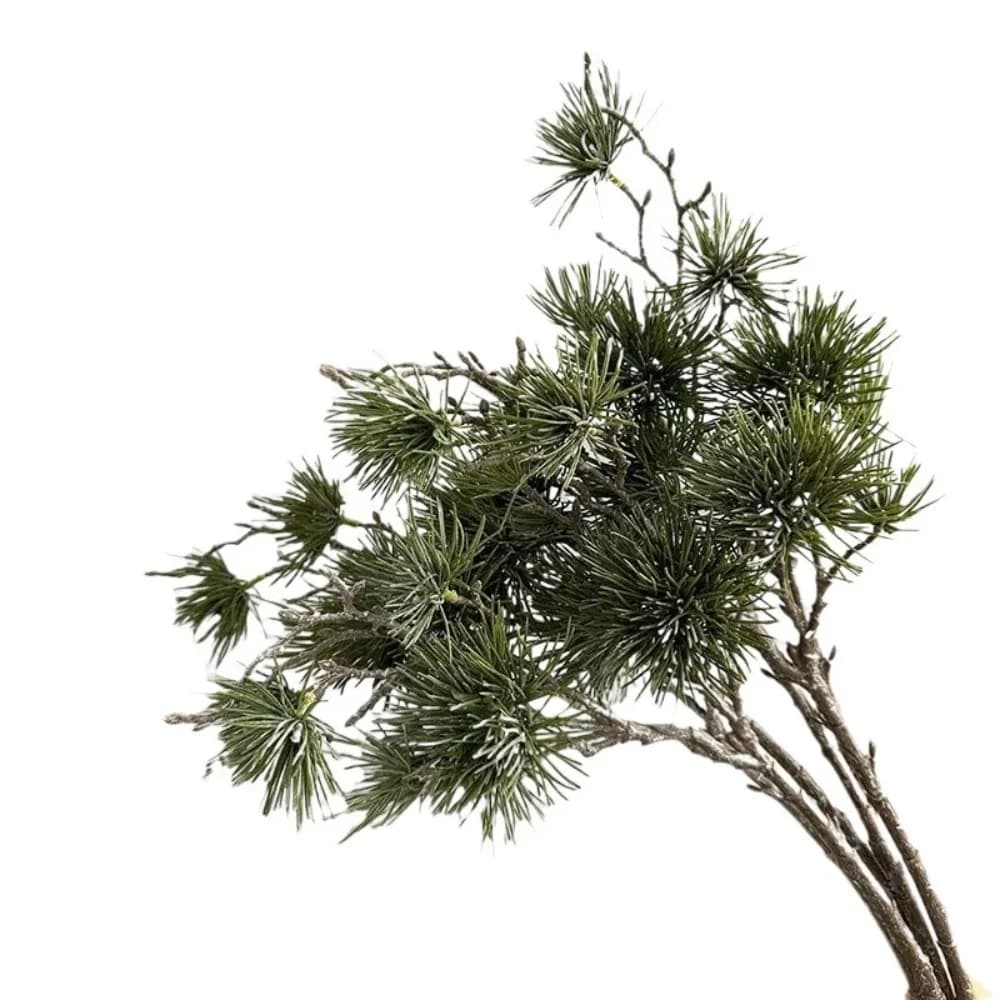 Ramo di Pino Artificiale Verde, Alberi di Pino in Plastica di Lusso, Piante Finte Eleganti e Realistiche per Feste e Matrimoni