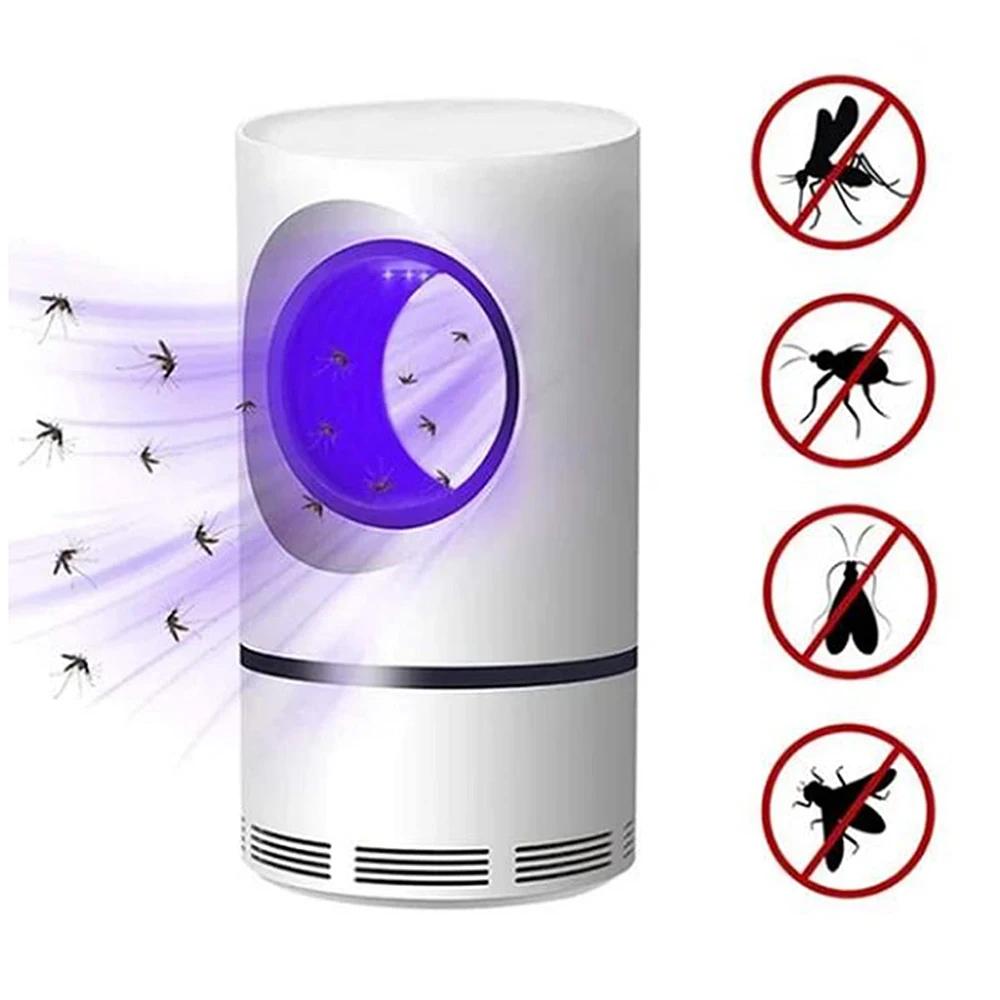Electric Lamp Anti-Insects and Mosquitoes with LED Light, Small Parasite Trap with USB Power Adapter