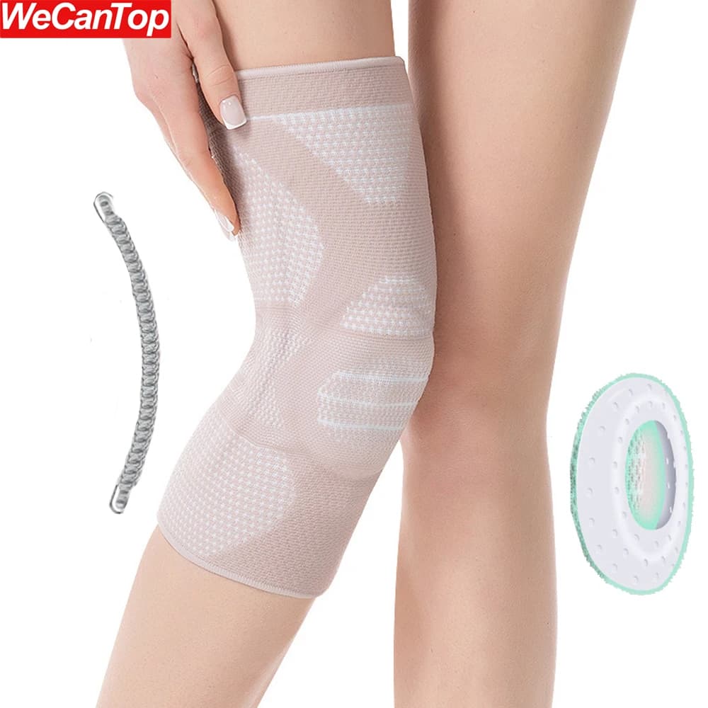 Manicotto di compressione per ginocchiera da 1 pezzo con cinturino - Supporto di grado per strappo di menisco, artrite, ACL, MCL e recupero post-chirurgico, sport
